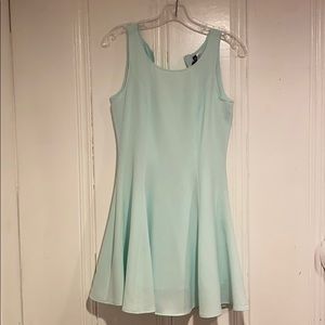 Mint fit and flare dress